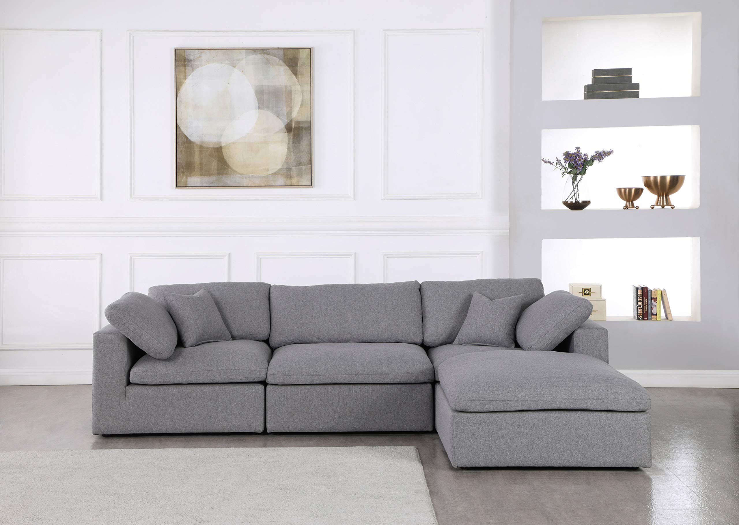 Serene Collection Modern | Contemporary Deluxe Comfort Modular Sectional