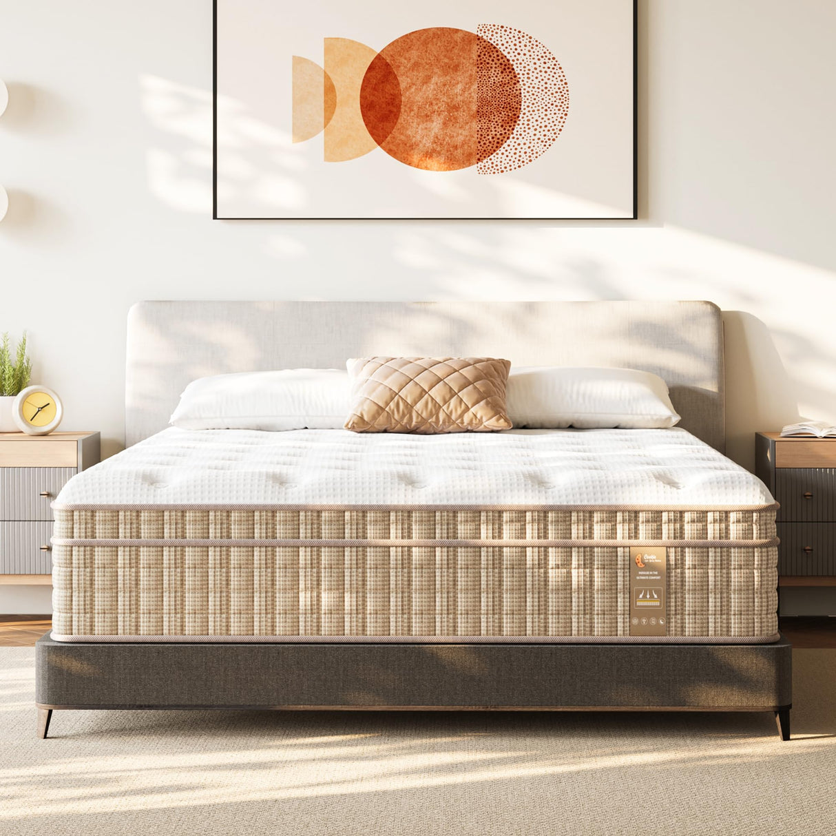 King Mattress, 12 Inch Hybrid King Size Mattress in a Box, Firm King Mattress