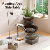 Side Table, C Shaped End Tables, Snack Table for Couch, Sofa & Bed, Small Sofa Table