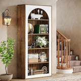 70.9" Tall Bookcase, 5-Tier Bookcases Bookshelves with Storage Shelve