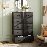 Tall Dresser for Bedroom with 10 Drawers, Chest of Drawers, Dressers