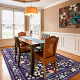 Rugs for Living Room 5x7 Non-Slip Carpet Washable Boho Rug Vintage Low Pile Carpet