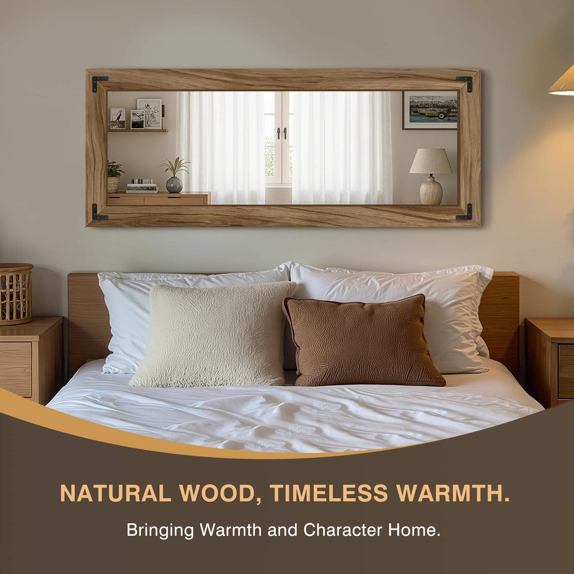 Rustic Farmhouse Full Length Mirror 55x22