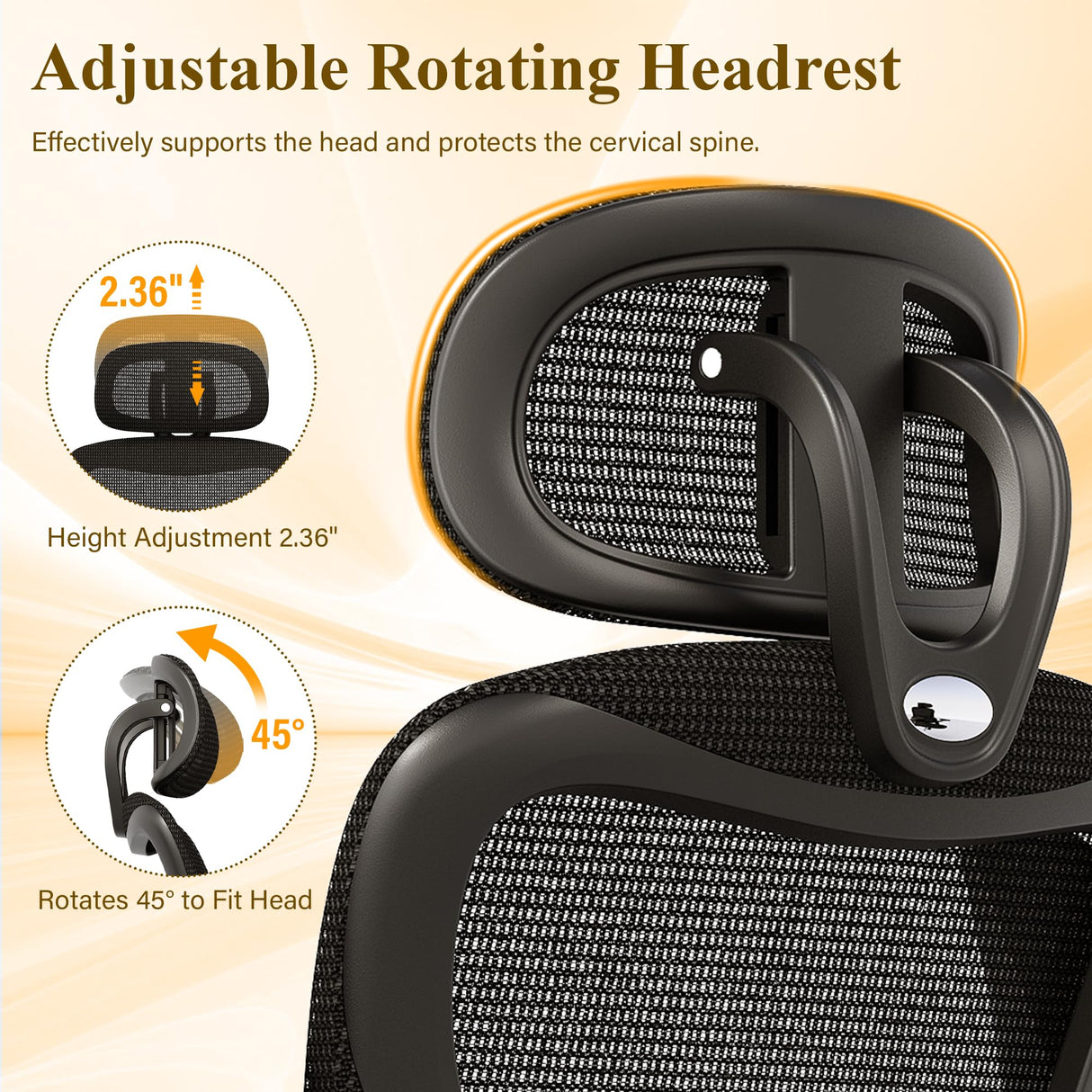 Ergonomic Office Chair with Adjustable Lumbar Support