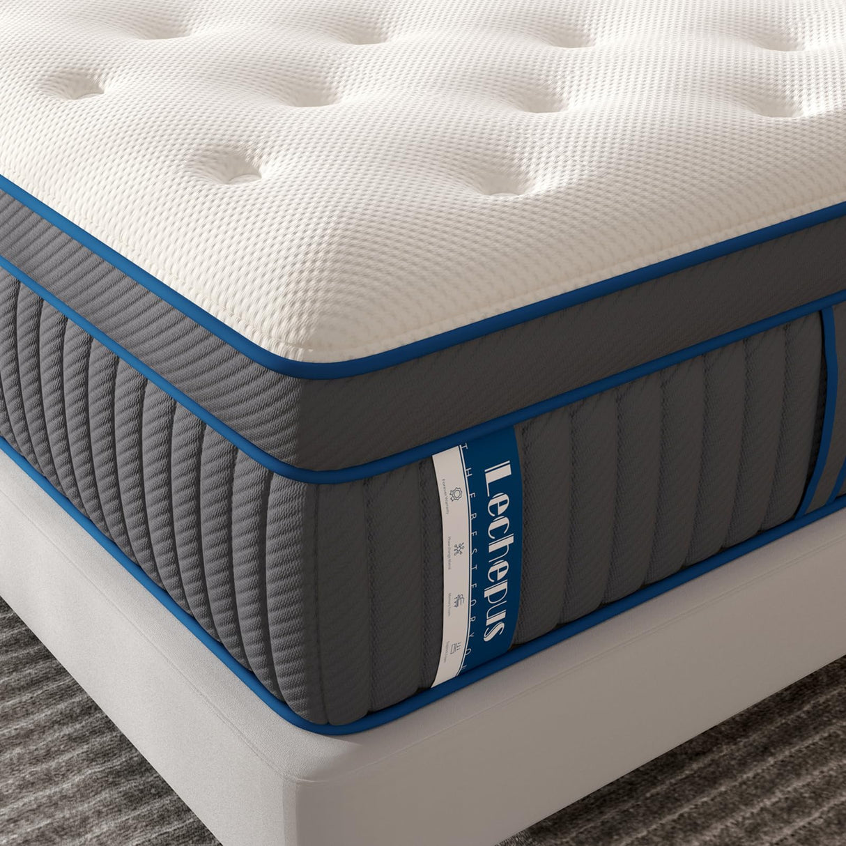 Queen Mattress,14 Inch Medium Plush Hybrid Mattress,Cooling Gel Memory Foam