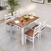 5-Piece Dining Table Set with 4 Chairs