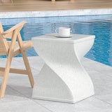 Pool Side Table，Outdoor Side Table, Concrete End Table