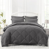 Queen Bed in a Bag 7-Pieces Comforter Sets with Comforter and Sheets All Season