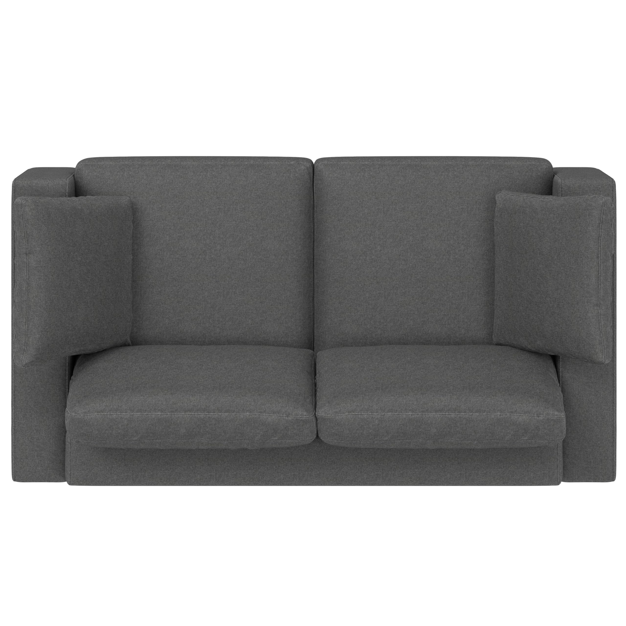 Charlie Sofa in 100% Recycled Polyester Tightly Woven Performance Fabric, Pebble Grey,