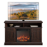 48" TV Stand with 18" Electric Fireplace Heater, Modern TV Stand for TVs up to 50",