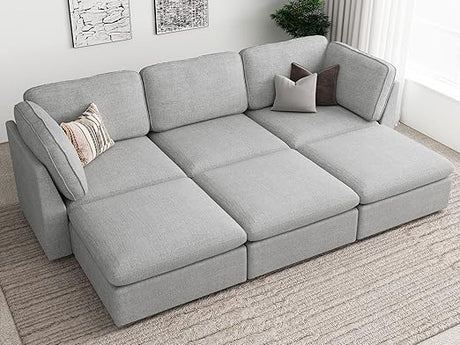 Oversized Modular Sectional Sofa with Storage Seats L Shaped Couch