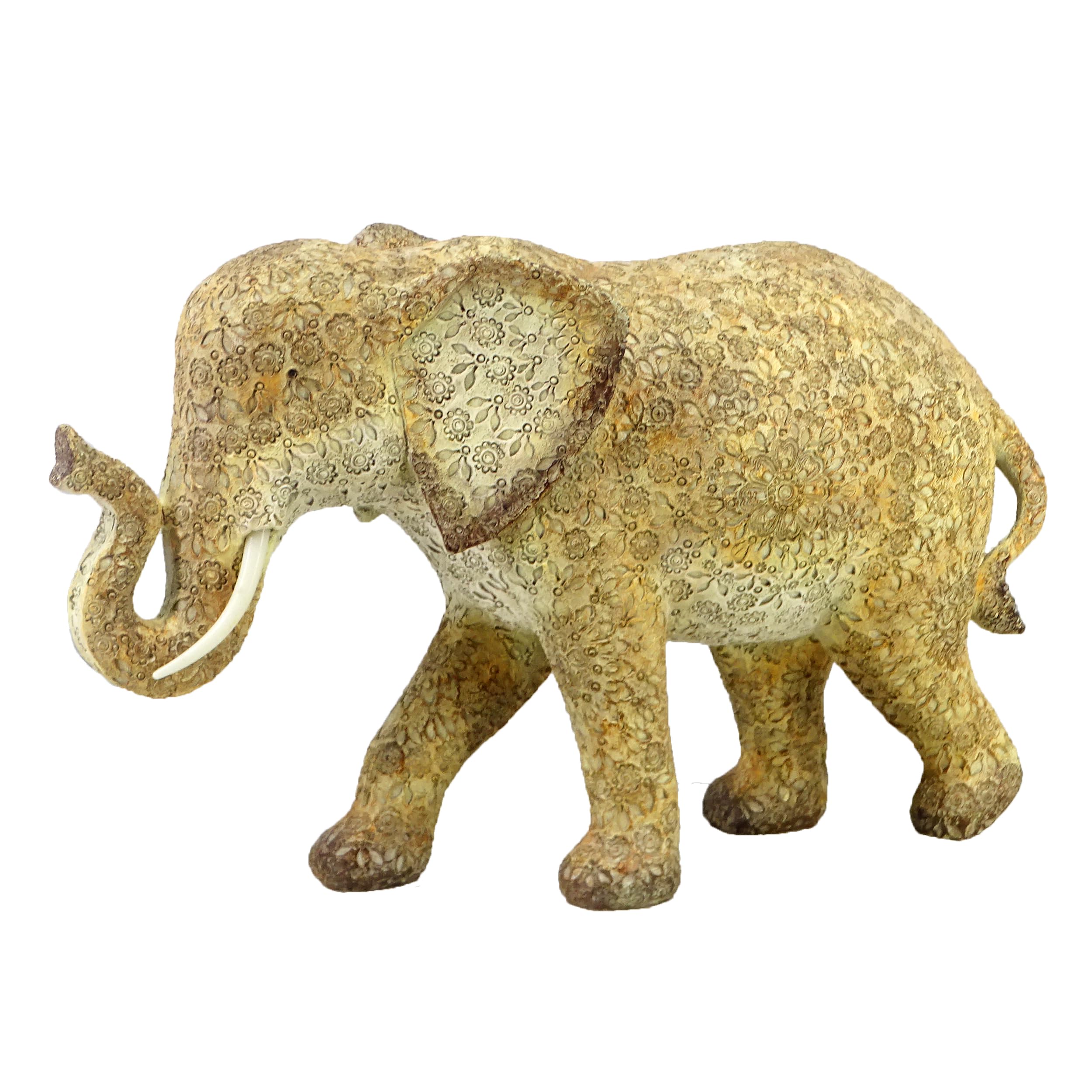17-inch Resin Classic durable resin elephant statue for home decorative ornaments