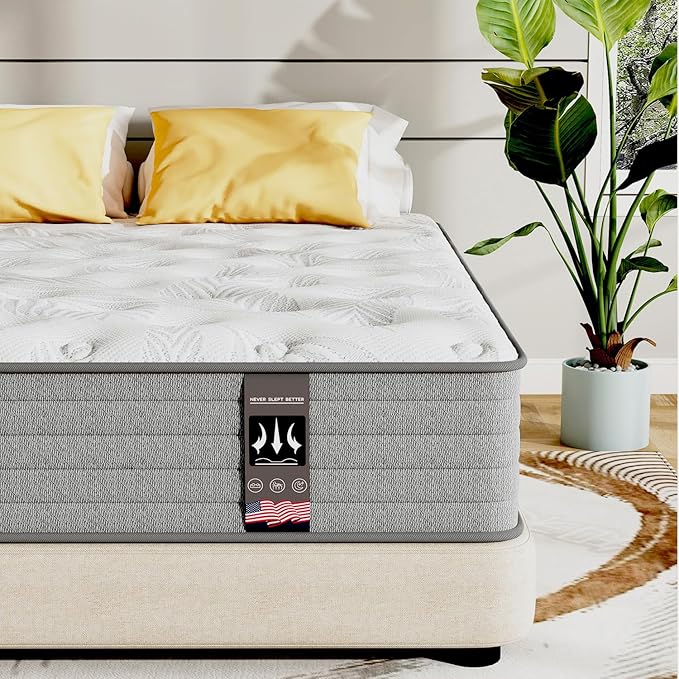 Twin XL Mattress,12 Inch Superior Hybrid XL Twin Mattress in a Box