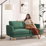 Loveseat - Mid Century Modern 65" Sofa, 2-Seat Upholstered Couch