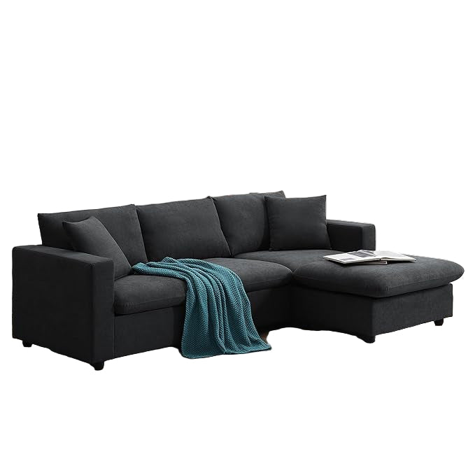 108.5" Sectional Sofa Couch, New Version L Shaped Sofa Couches