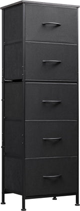 Fabric Dresser, 5-Drawer Tall Dresser for Bedroom, Storage Dresser Organizer