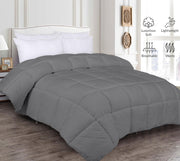 Comforter - Duvet Insert - All Season Soft Quilted Comforters with 8 Corner Tabs