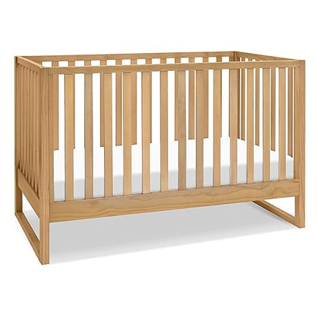 Hunter 3-in-1 Convertible Crib, Chestnut, Easy Assemble, Greenguard Gold Certified