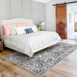 Area Rug 5x7 Living Room Rug Washable Rug Vintage Floral Rug Bedroom Rug Non Slip