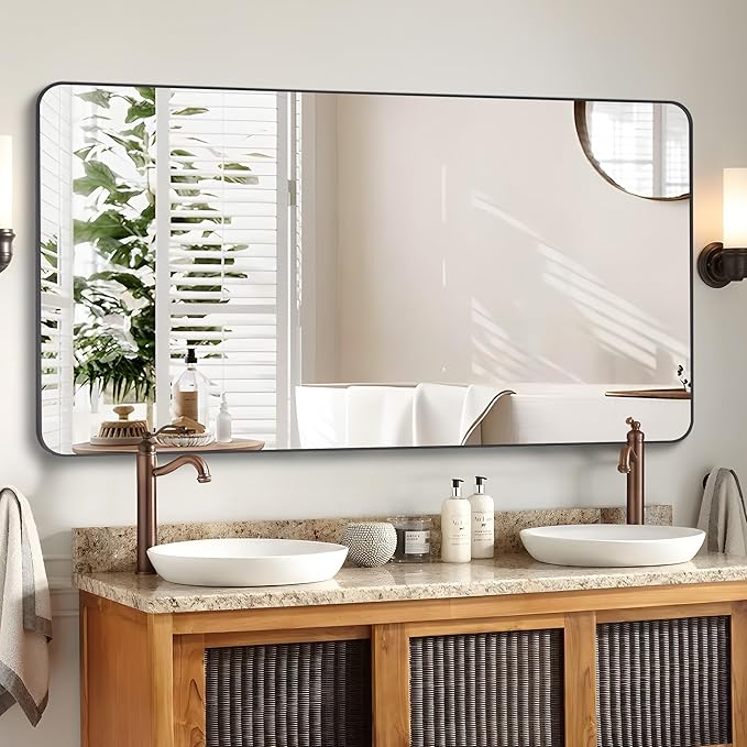 Black Bathroom Vanity Mirror, Black Wall Mirror