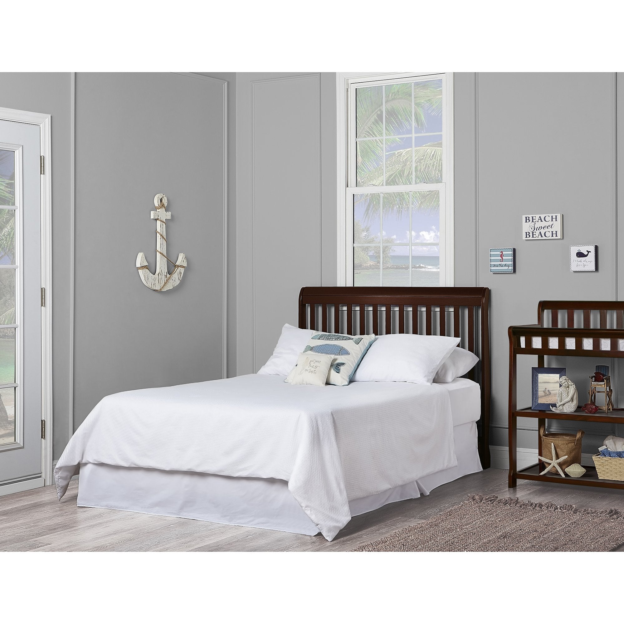 5-in-1 Convertible Crib in Espresso, Greenguard Gold Certified , 50x36x44 Inch (Pack of 1)