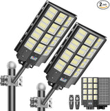 8000W Solar Street Light Outdoor Waterproof, 240000LM Solar Powered Parking