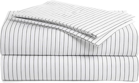 , Bed Sheets Set with 3 Pieces, 415 Thread Count, Percale, 100% Peruvian Pima Cotton,