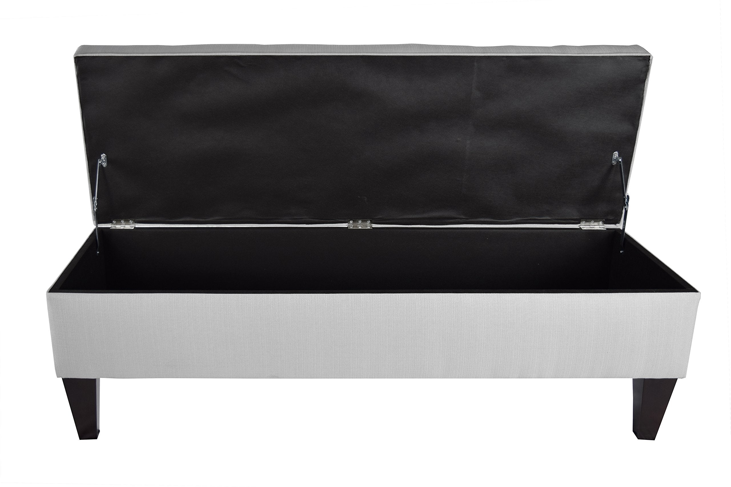 Brooke Button Tufted Upholstered Long Bedroom Storage Bench