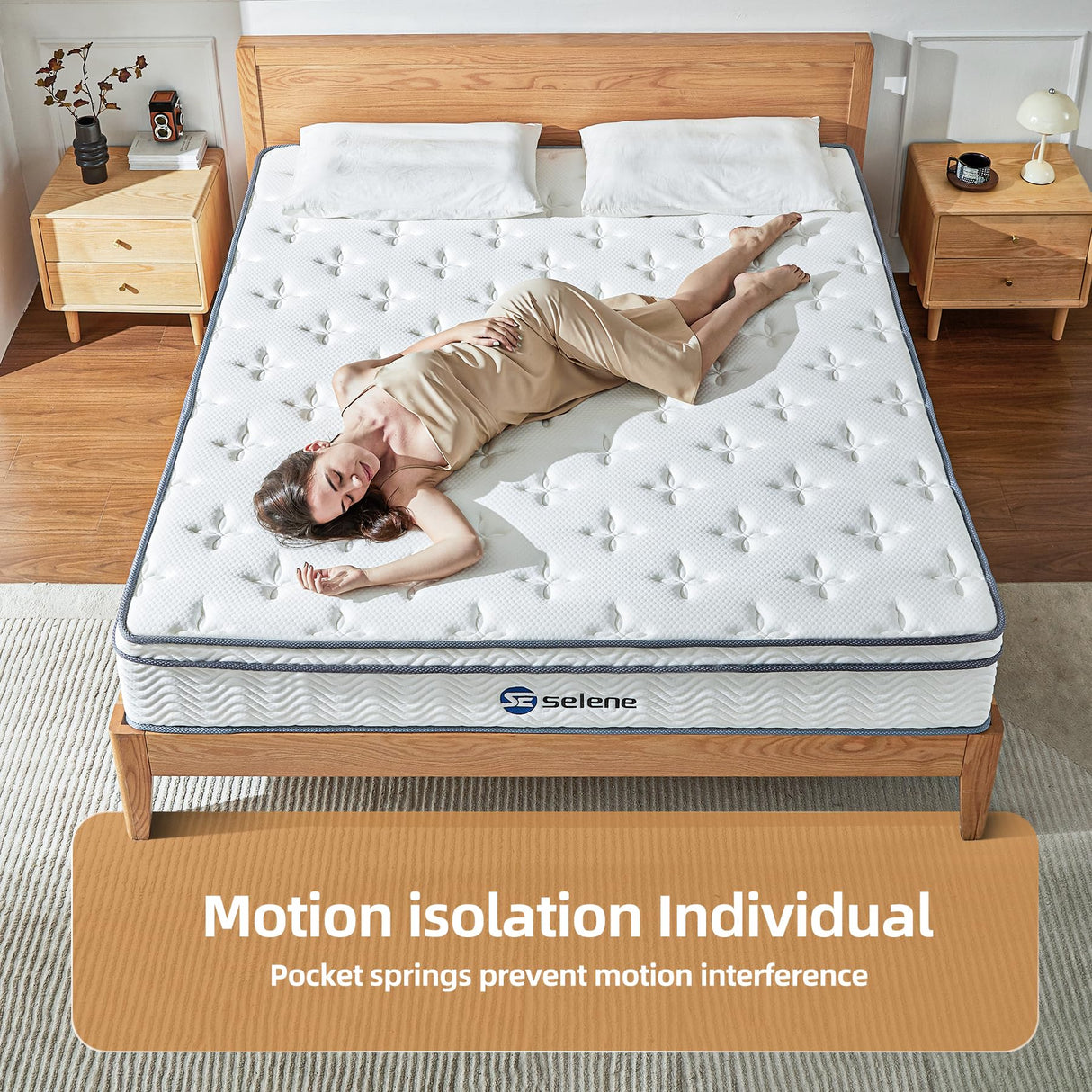 Full Size Mattress, 12 Inch Mattress Full with Pocket Spring and Memory Foam for Pressure Relief,