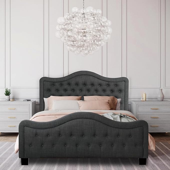 Annway 33” Upholstered Button Tufted Headboard Panel