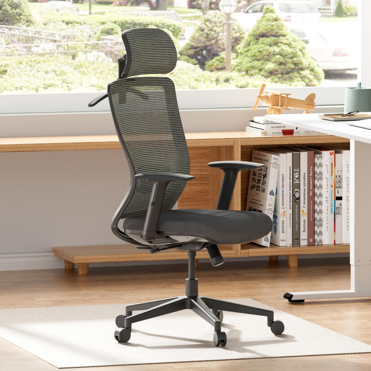 Office Chair Comfy Back Support Ergonomic Office Desk Chair with Comfy Seat Cushion