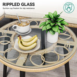 L-Shaped Patio Furniture Outdoor Loveseat Sectional Set for Backyard