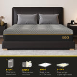 12 Inch King Mattress, Copper Gel Cooling Memory Foam Mattress for Back Pain Relief