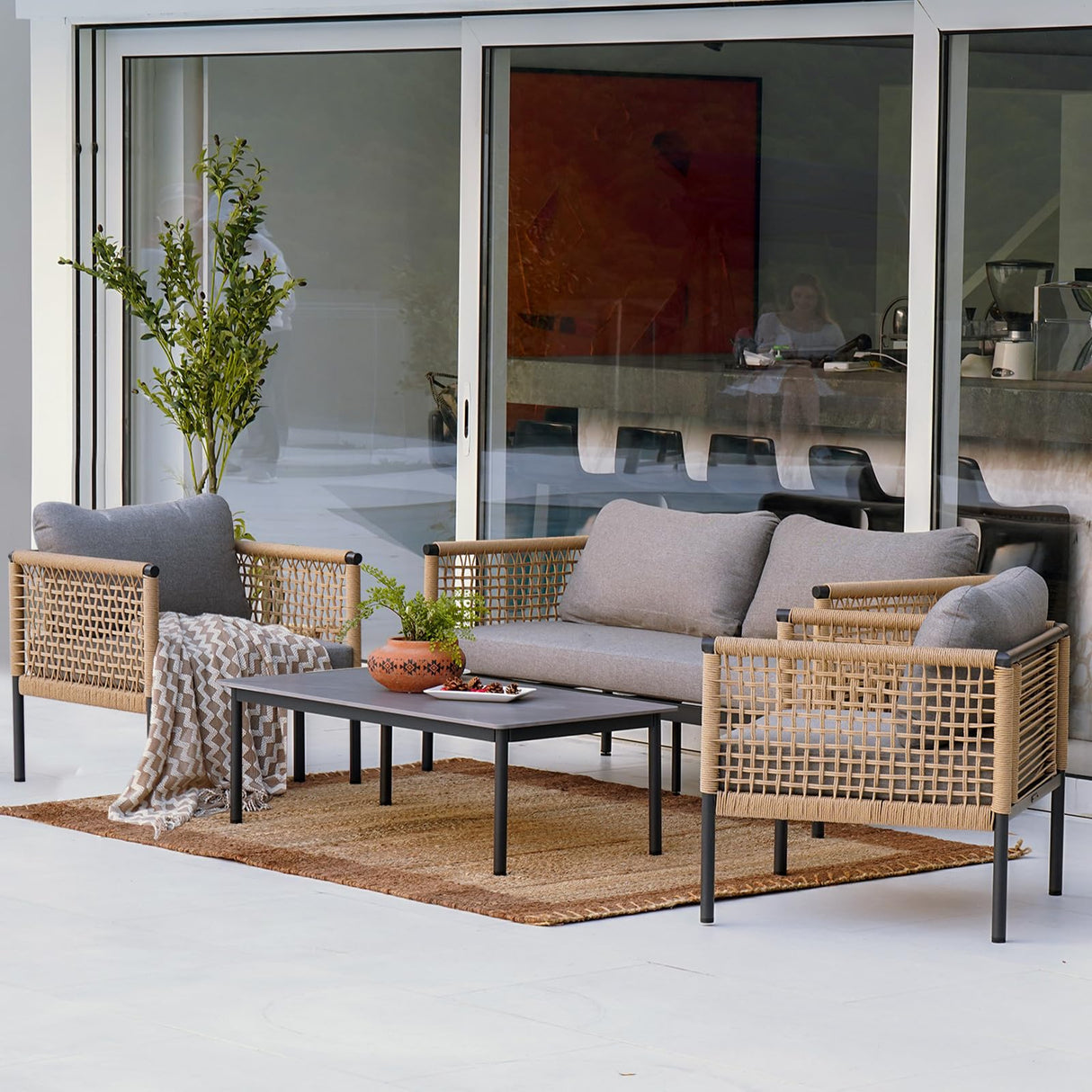 Outdoor 4-Piece Conversation Set