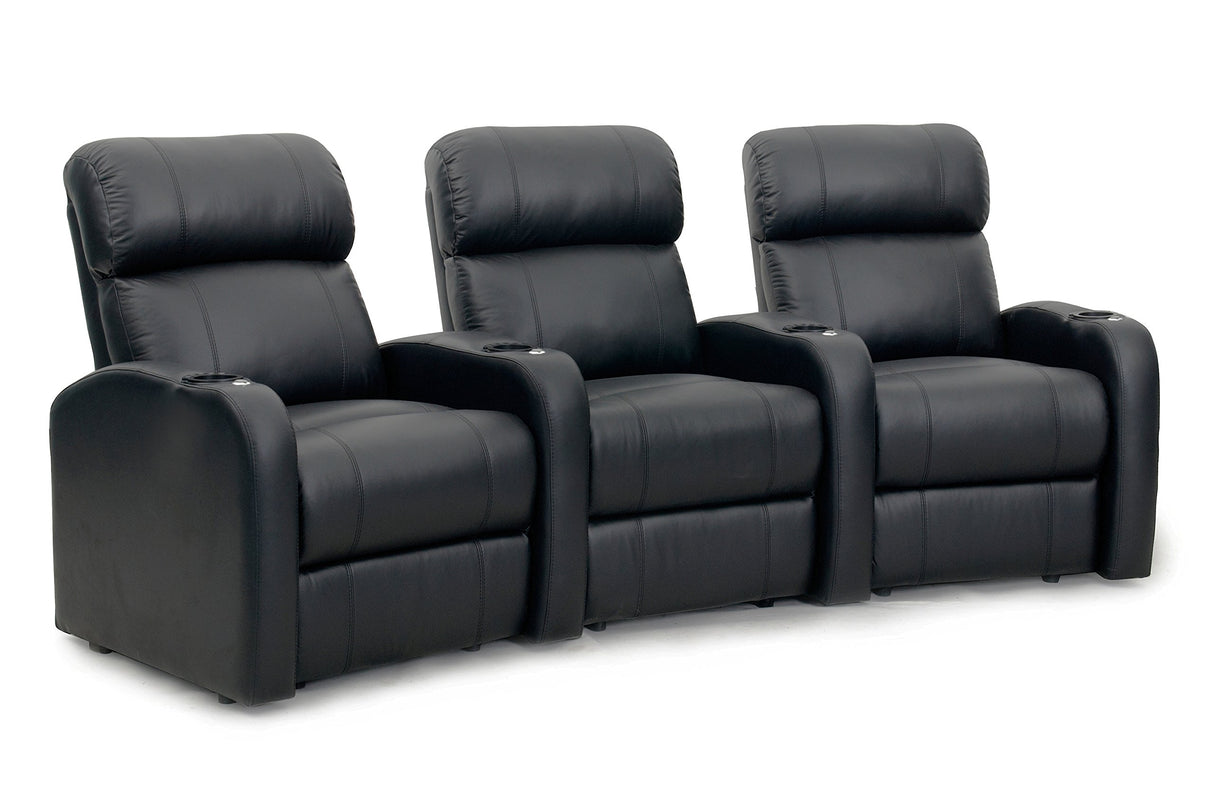 Diesel XS950 Home Theatre Chairs Black Leather - Accessory Dock - Memory Foam