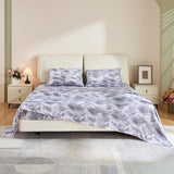 Deep Pocket Full Sheets Floral,4 Piece Sheet Set Breathable and Cooling,