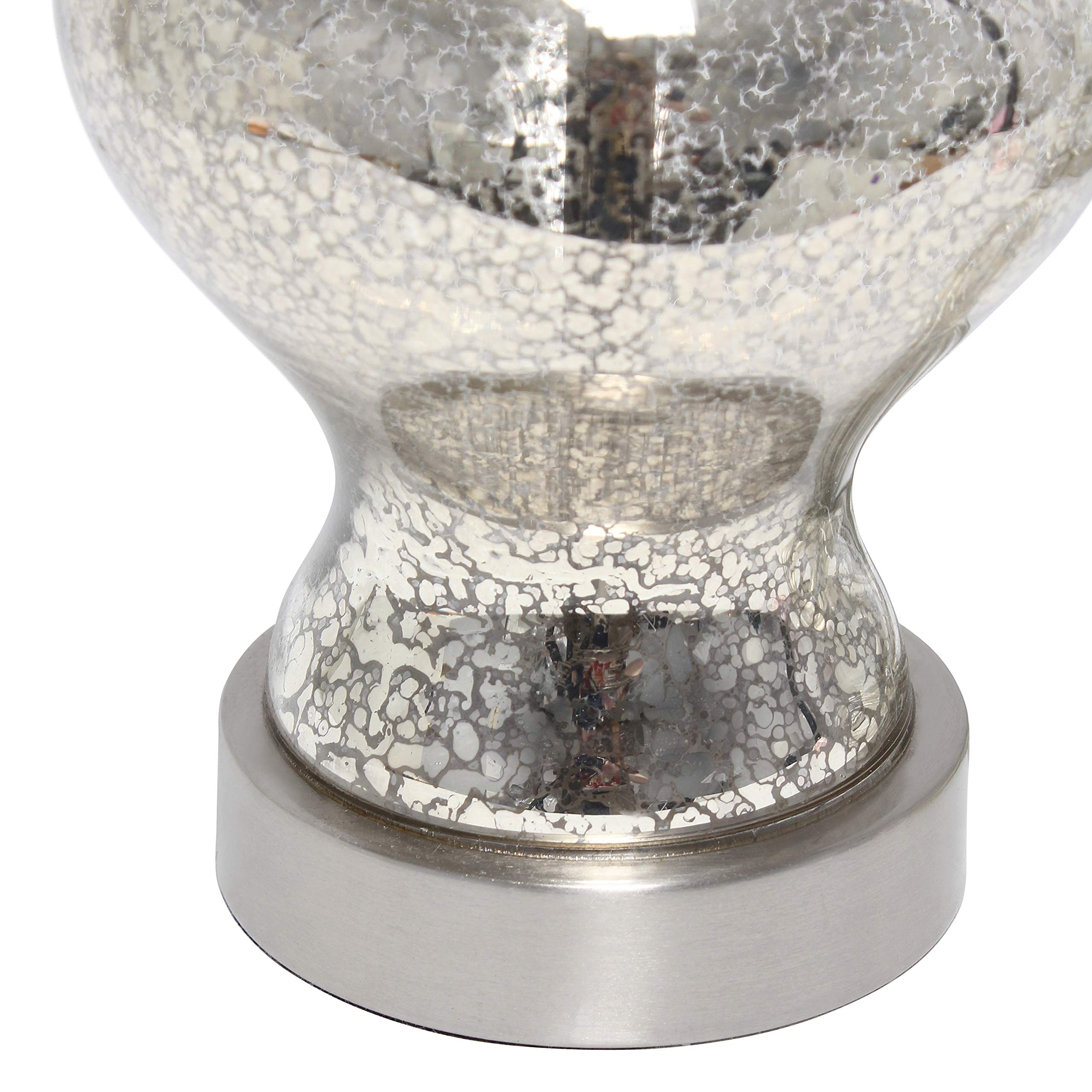 LT3317-MUR Glass Gourd Shaped Table Lamp, Mercury