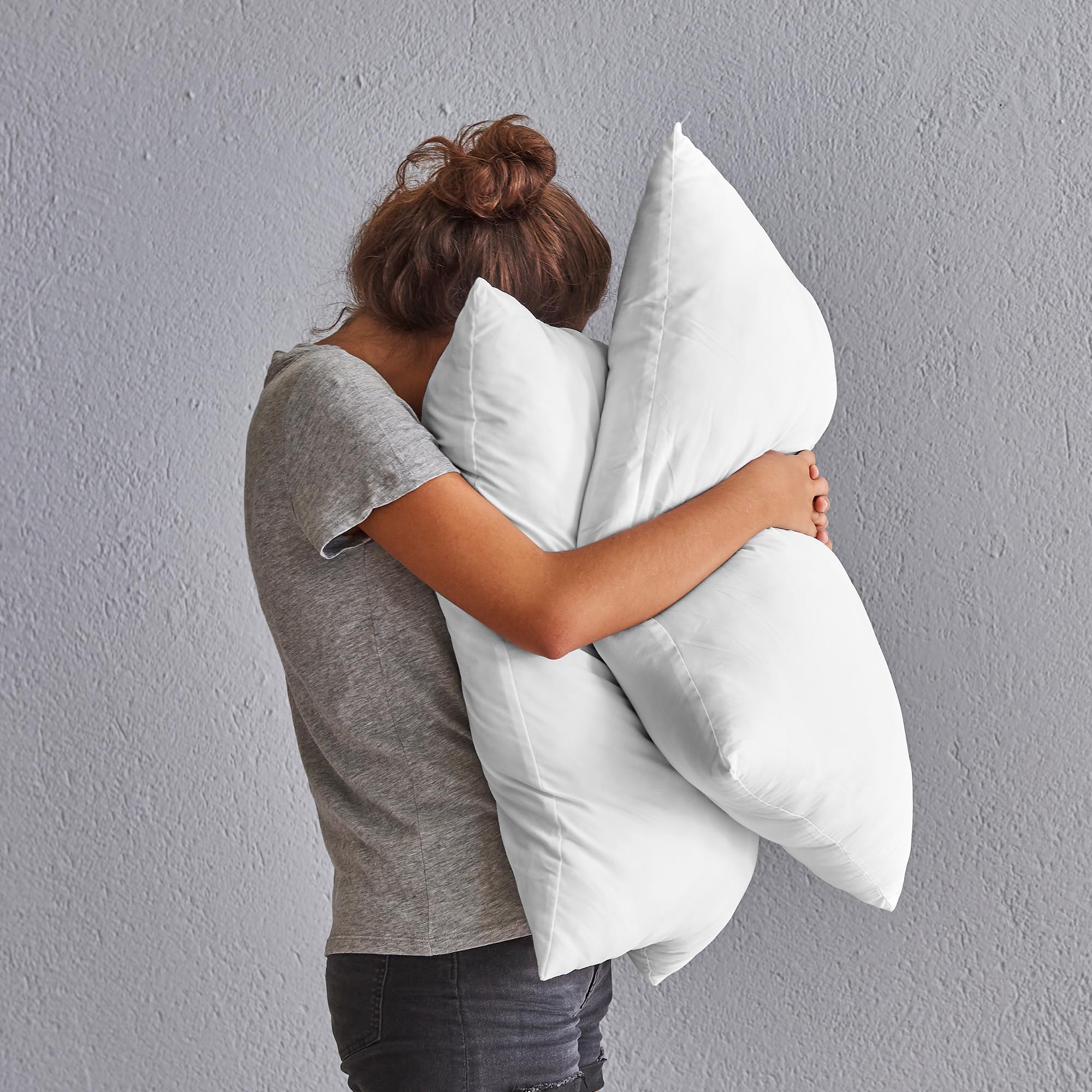 1000 Thread Count 100% Egyptian Cotton Pillow Case Set, Best King Size (20"x40") Pillowcases Sateen Weave