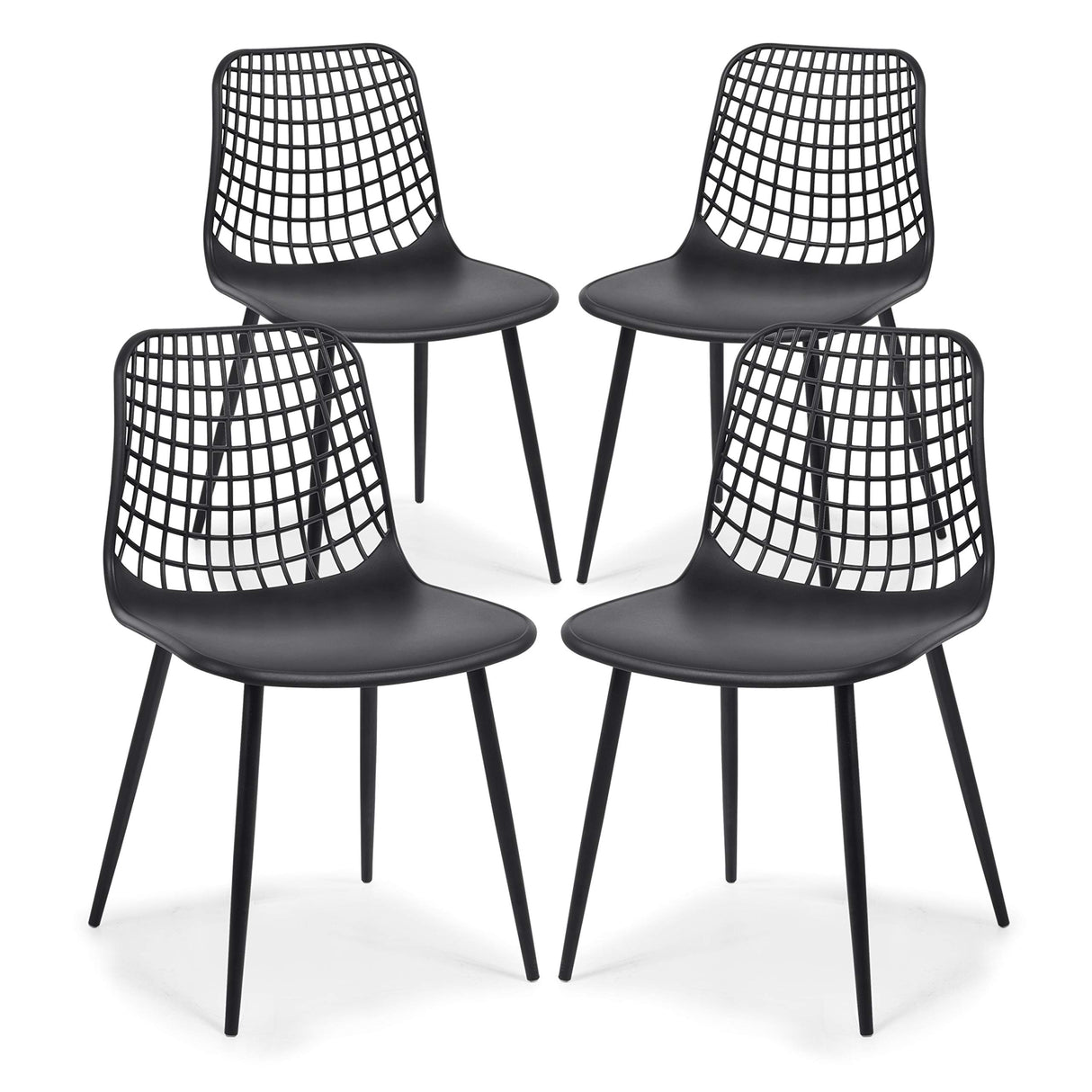 Marais Chair, Set of 4, Black