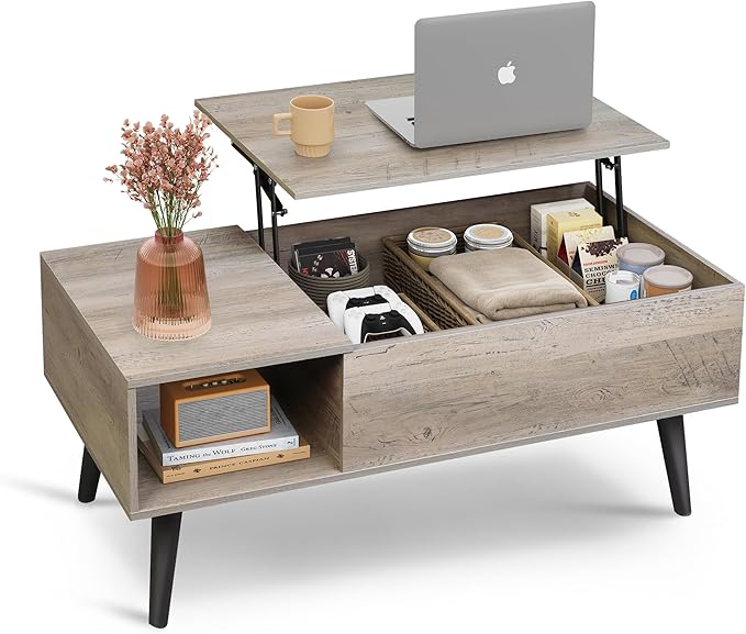 Coffee Table, 39" Lift Top Coffee Table with Hidden Compartment