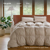 Cotton Comforter King Size, Ultra-Soft Duvet Insert, Luxury Thick Fluffy Bed Comforter,