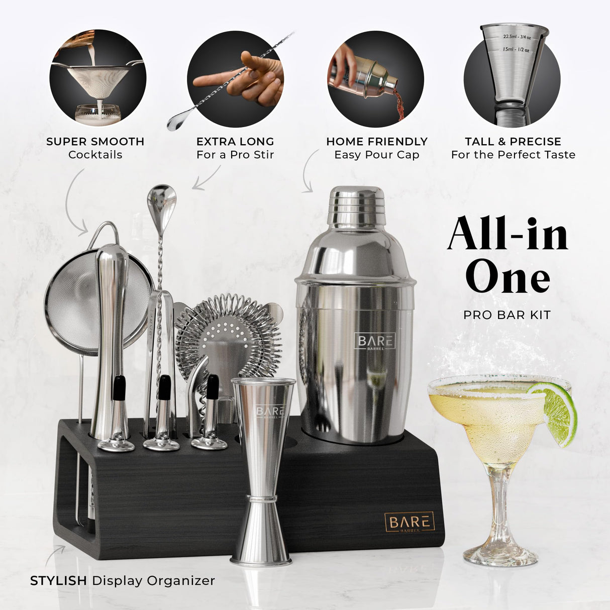 Mixology Bartender Kit Bar Set | 14-Piece Cocktail Shaker Set