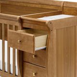 Kalani 4-in-1 Convertible Crib and Changer Combo in Chestnut