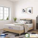 6 Inch Innerspring Queen Size Medium Firm Support Relief Mattress, Bed in a Box