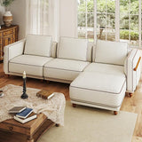 Modular Sectional Sofa,157.5" Luxury Cloud Sofa Sets with Ottoman