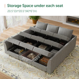 Modular Sectional Sofa with Storage, Sleeper Sectional Sofa Modular