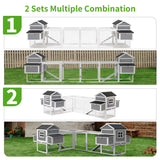 79" Chicken Coop Hen House Expandable Wooden Chicken House Poultry Cage