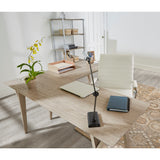 Trezza 62"W L-Shaped Computer Desk, Light Oak