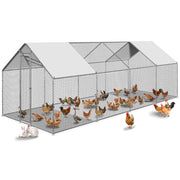 Large Metal Chicken Coop Walk-in Poultry Cage Chicken Run