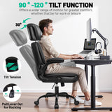 Ergonomic Office Chair with Lumbar Support and Adjustable Headrest